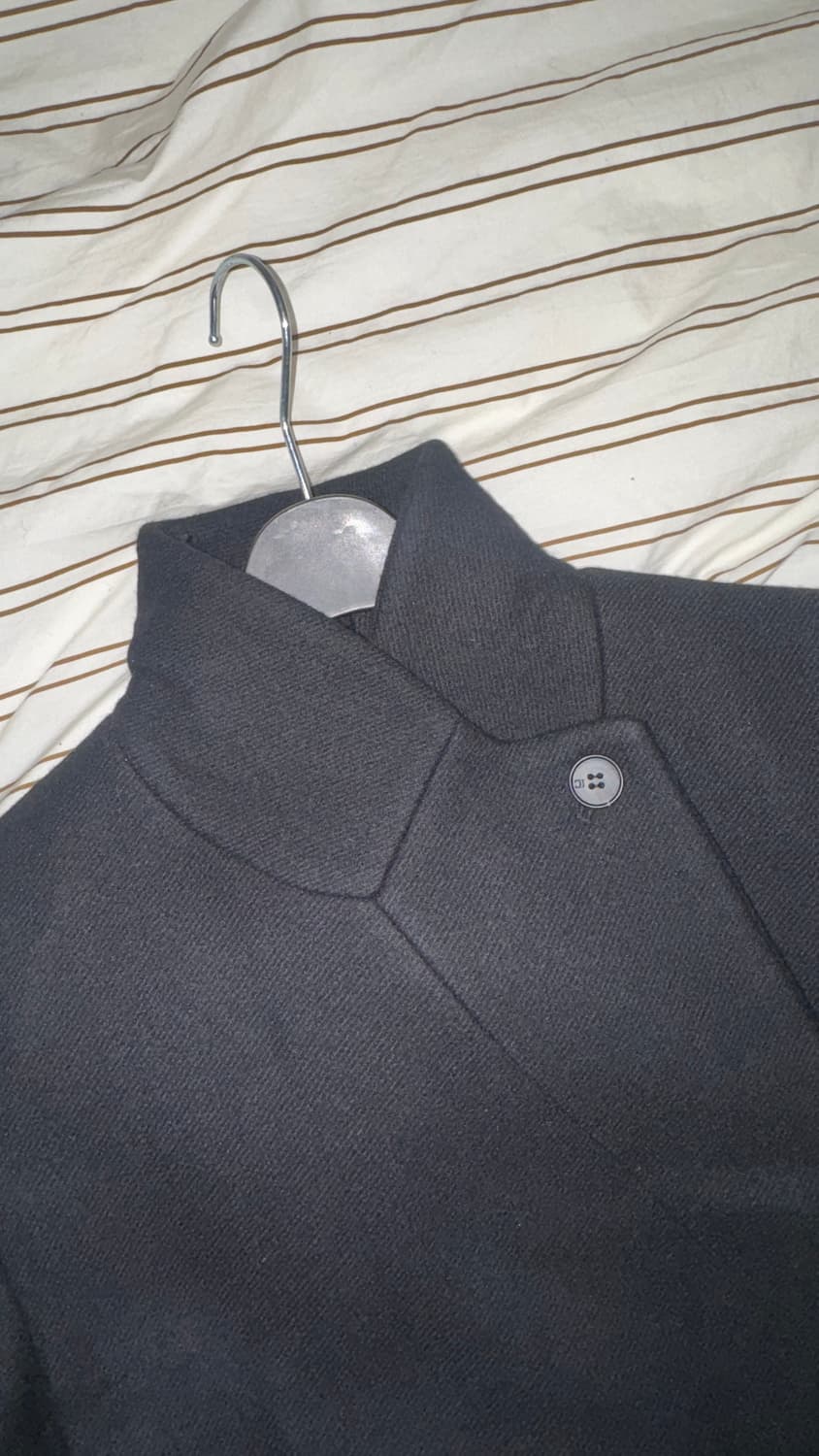 로우클래식 슬림핏 울코트 블랙 S 상품이미지7