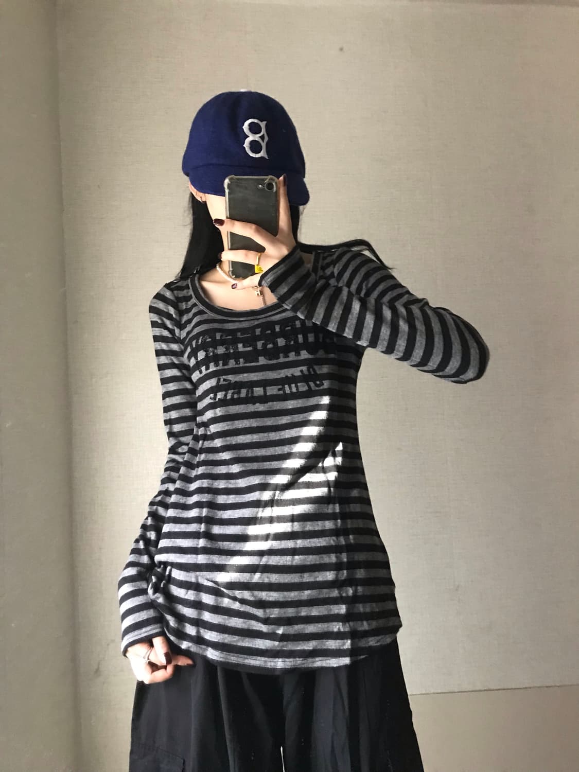 버버리 블루라벨 스트라이프 롱슬리브 상품이미지4