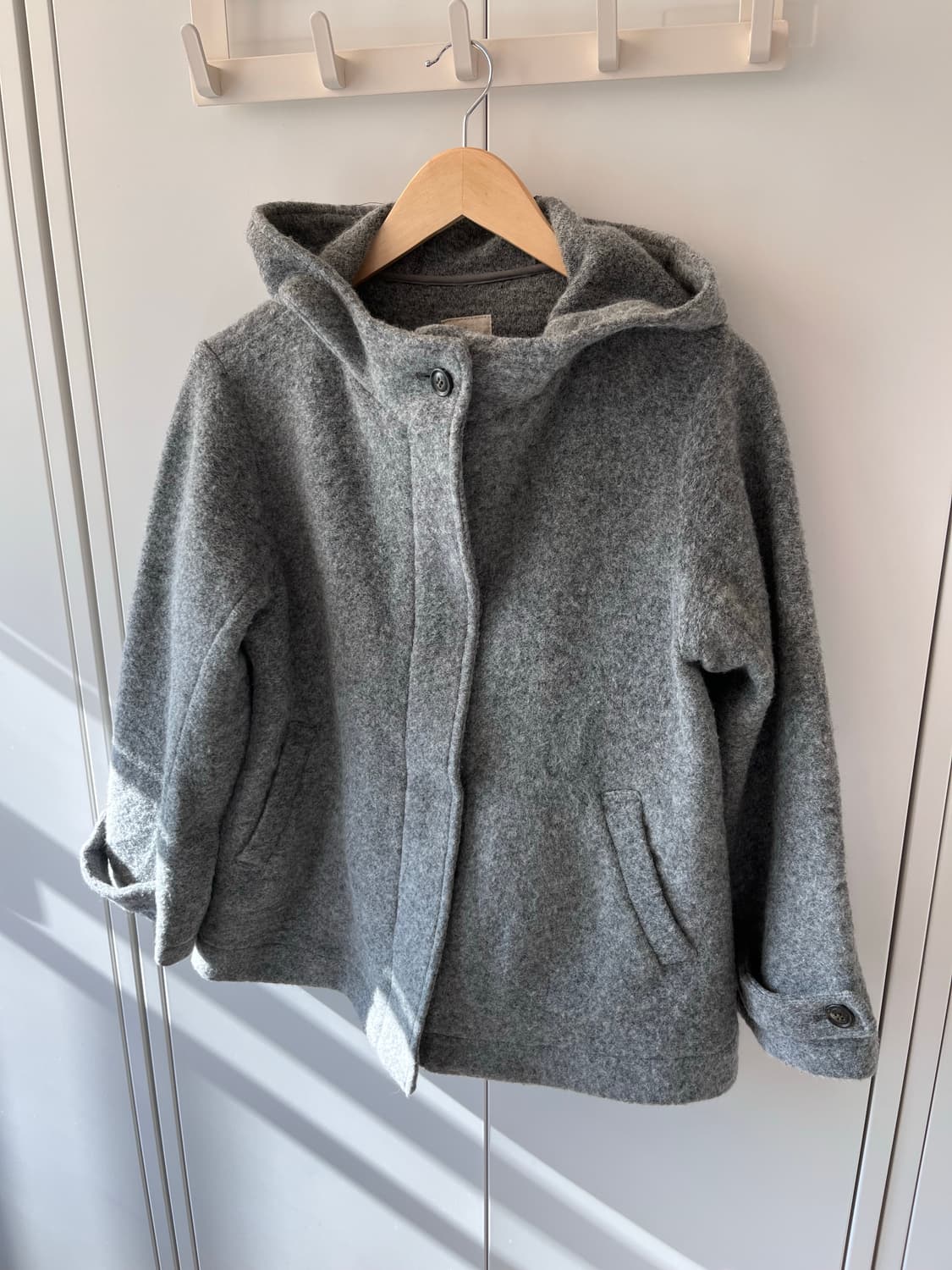 Sm2 사만사모스 하이넥 울 후드 숏코트 상품이미지7