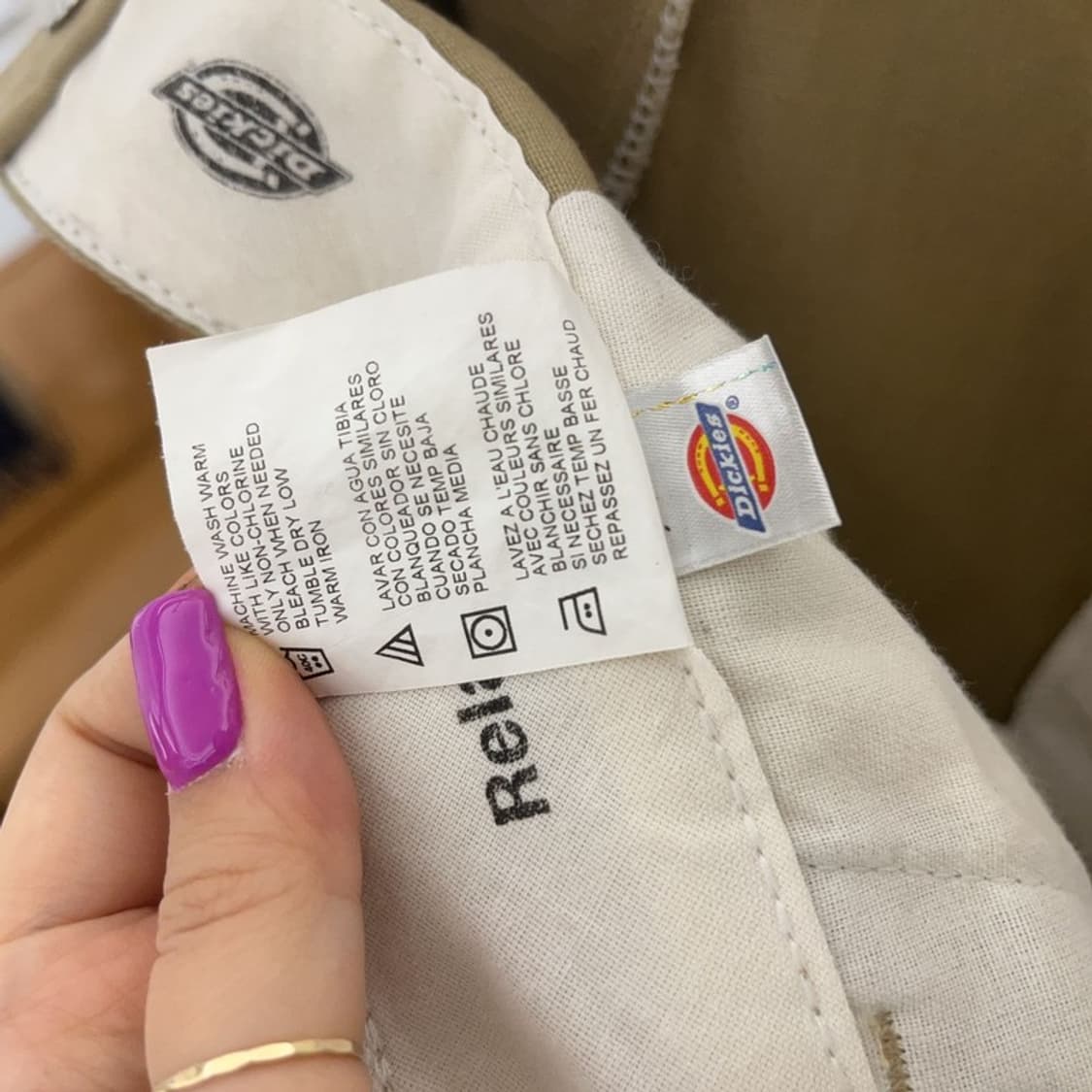 디키즈 더블니 루즈핏 와이드 사이드 포켓 워크 팬츠 42인치 C06545 상품이미지6