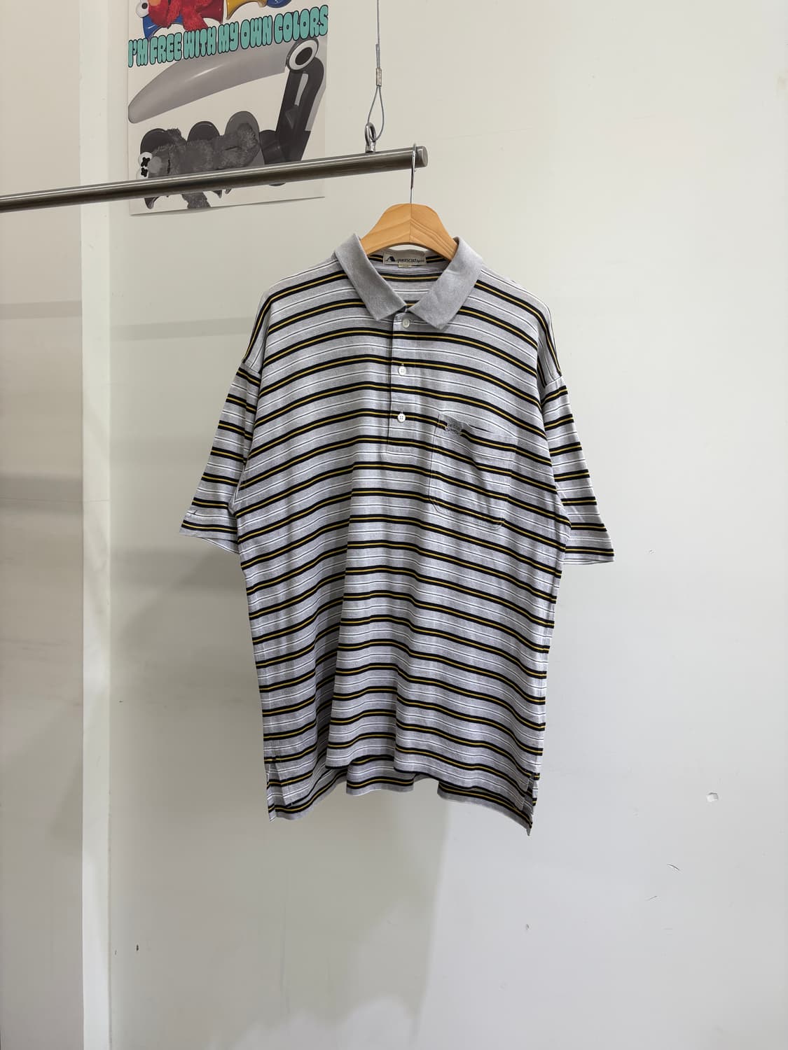 AQUASCUTUM (Made in Japan) 카라반팔티셔츠 상품이미지1