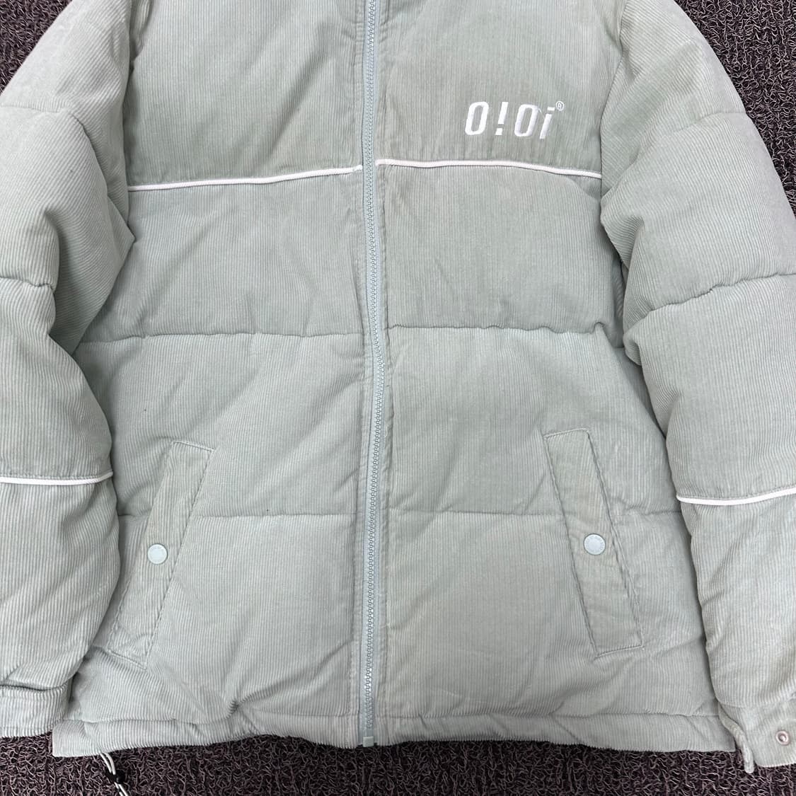 0!0i 오아이오아이 코듀로이 패딩 점퍼 민트 M 상품이미지3