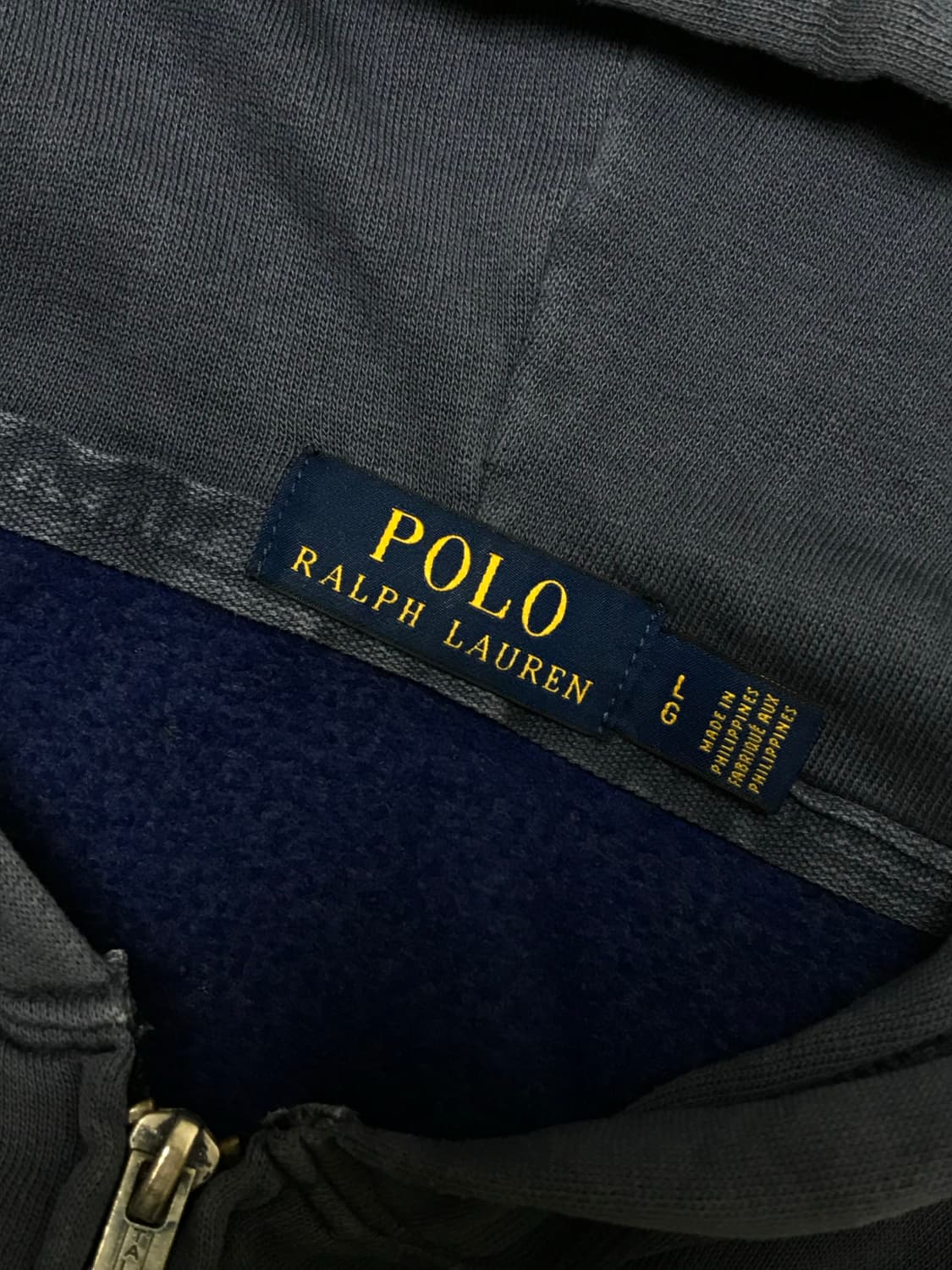 폴로 신형 후드집업 피그먼트 네이비 L사이즈 상품이미지7