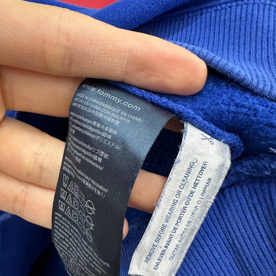 95 타미힐피거 남자 루즈핏 빅로고 맨투맨 상품이미지4