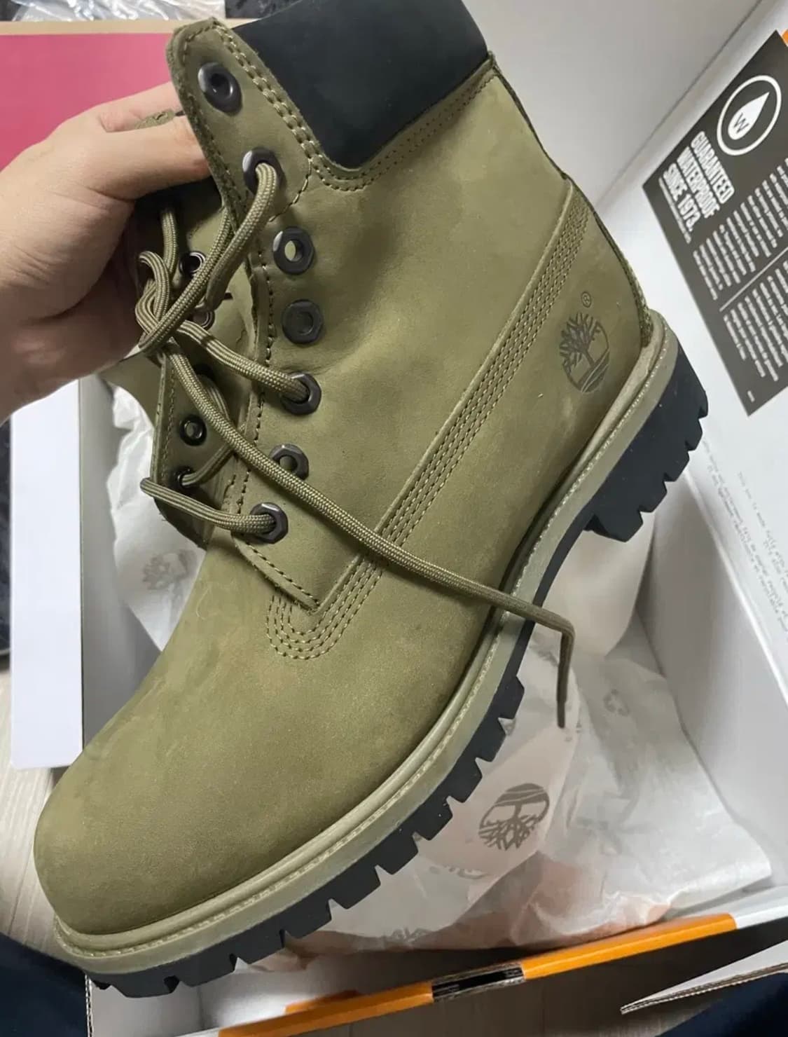 팀버랜드 6인치 올리브누벅 프리미엄 워터프루프 상품이미지1