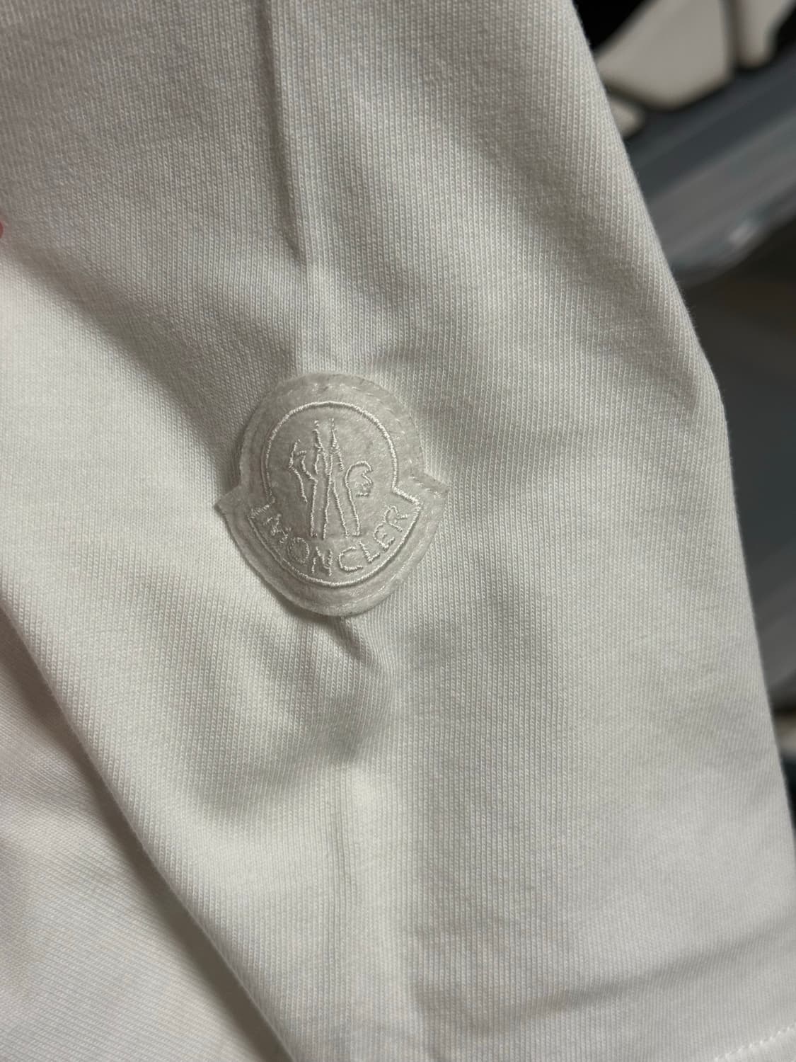 몽클레어 핑크 로고 반팔 티셔츠 XXS 상품이미지3