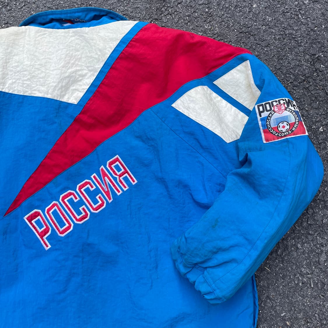 90s 리복 1993 러시아 poccnr 패치 봄버 올드스쿨 점퍼 XL 상품이미지7