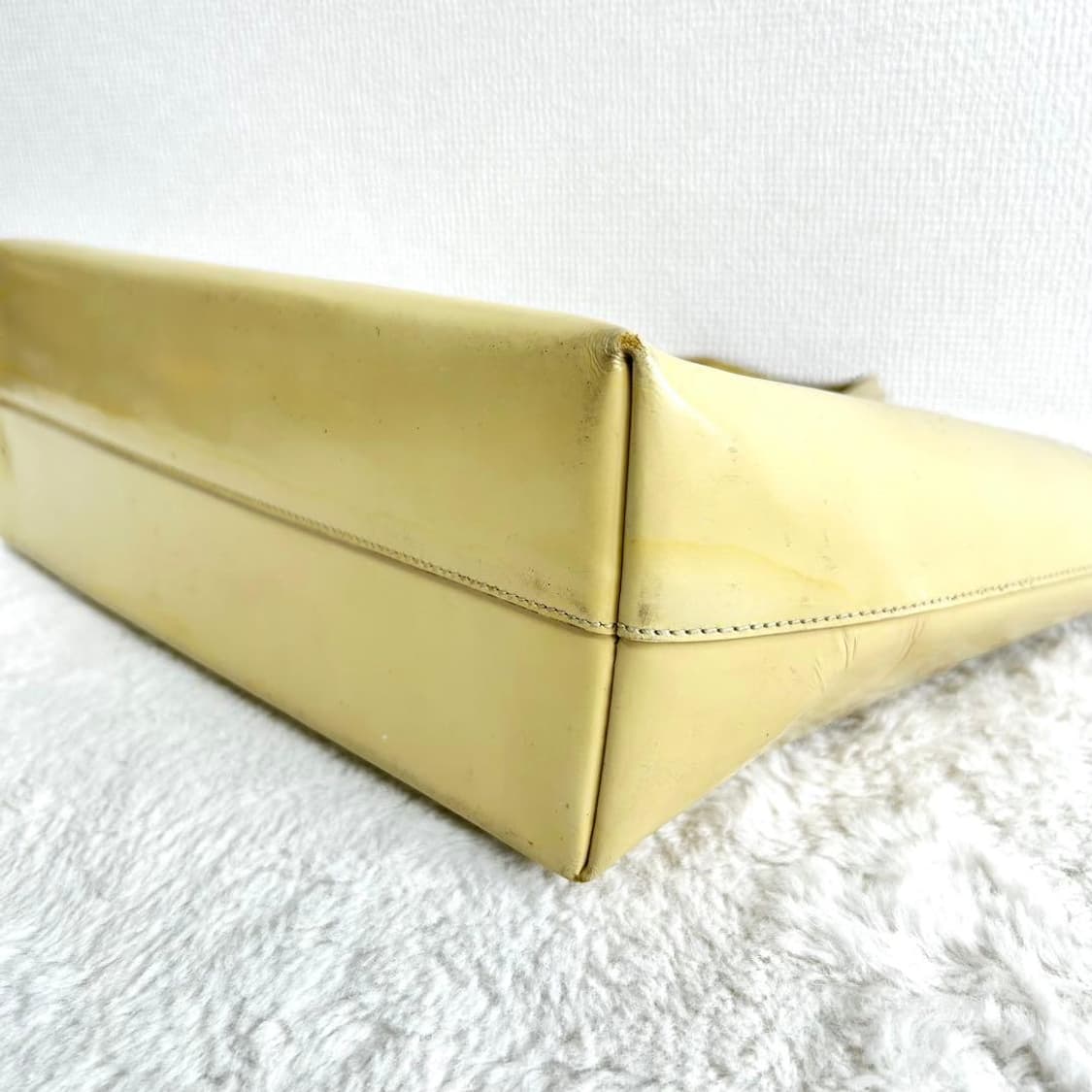 프라다 레더 토트백 옐로우 00s y2k 상품이미지5