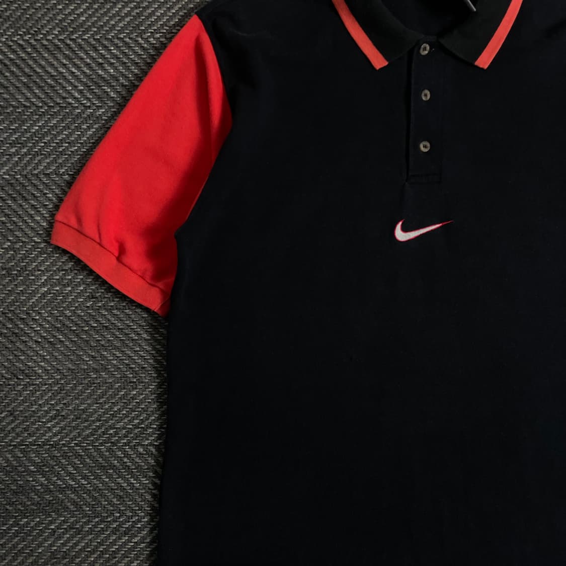 00s 나이키 센터 스우시 올드스쿨 카라 티셔츠o 3084 상품이미지2