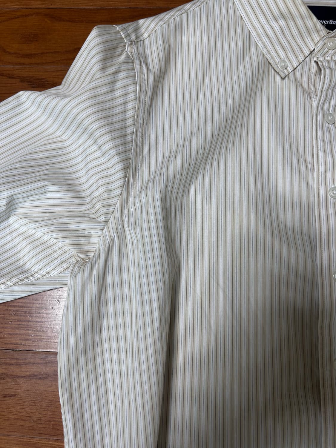 디스이즈네버댓 dsn striped shirt beige(구매가격12만원 상품이미지3