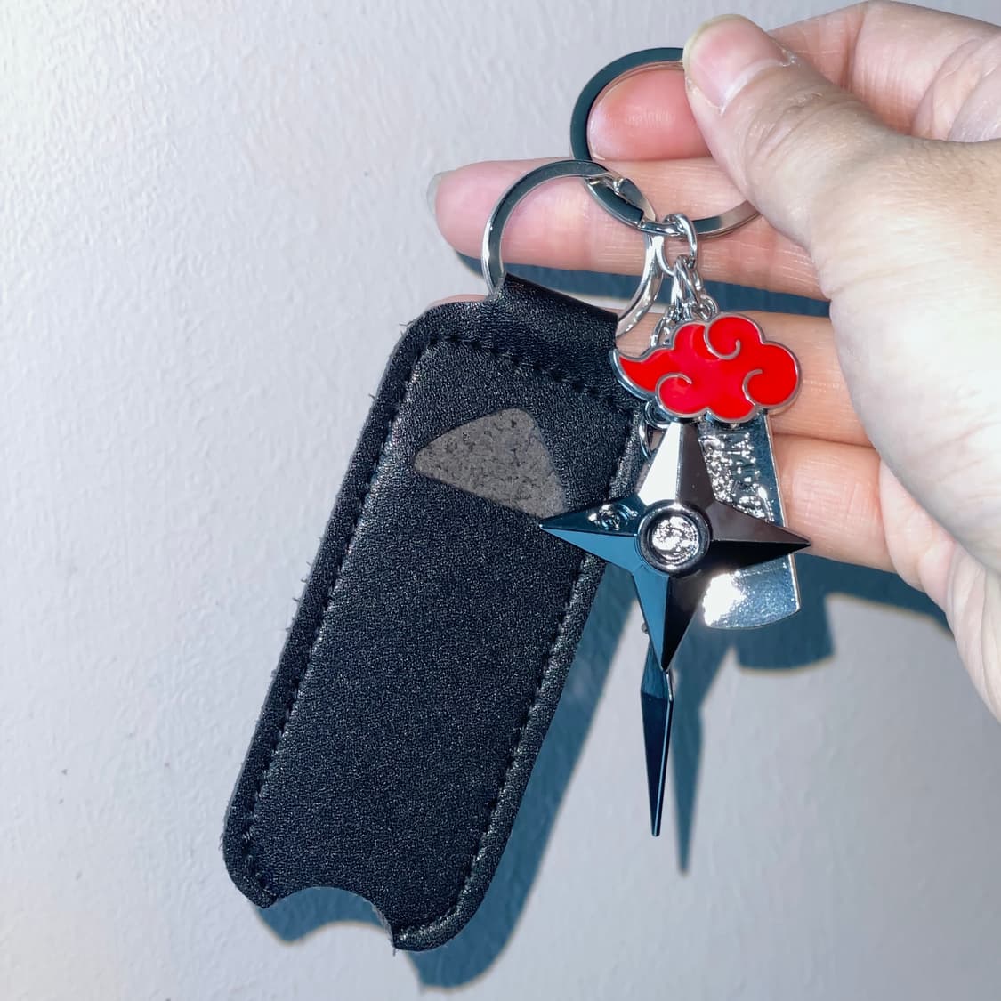 [중고] 나루토 아카츠키 코노하 열쇠고리 라이터 케이스 상품이미지1