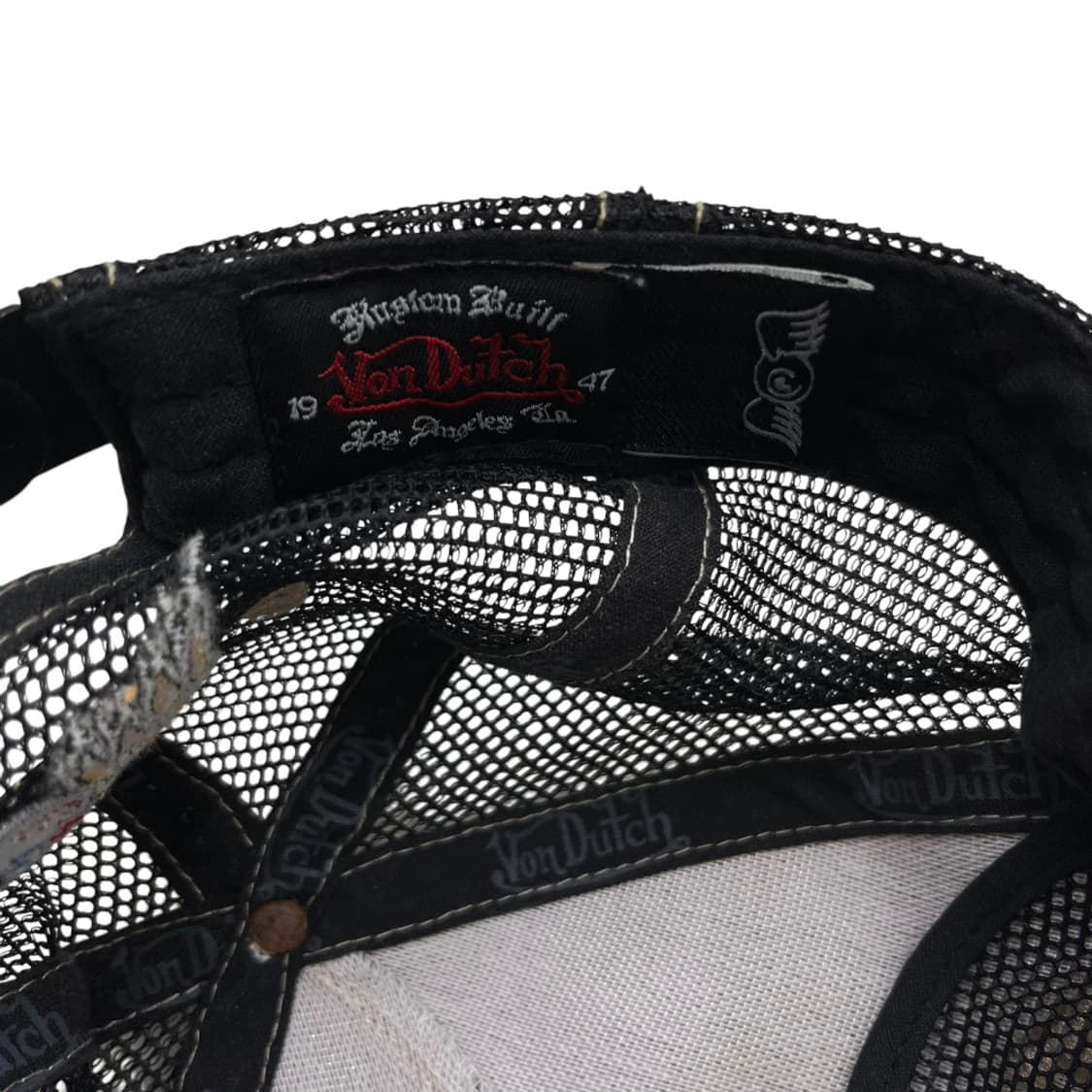 본더치 y2k 레더 브라운 볼캡 상품이미지9