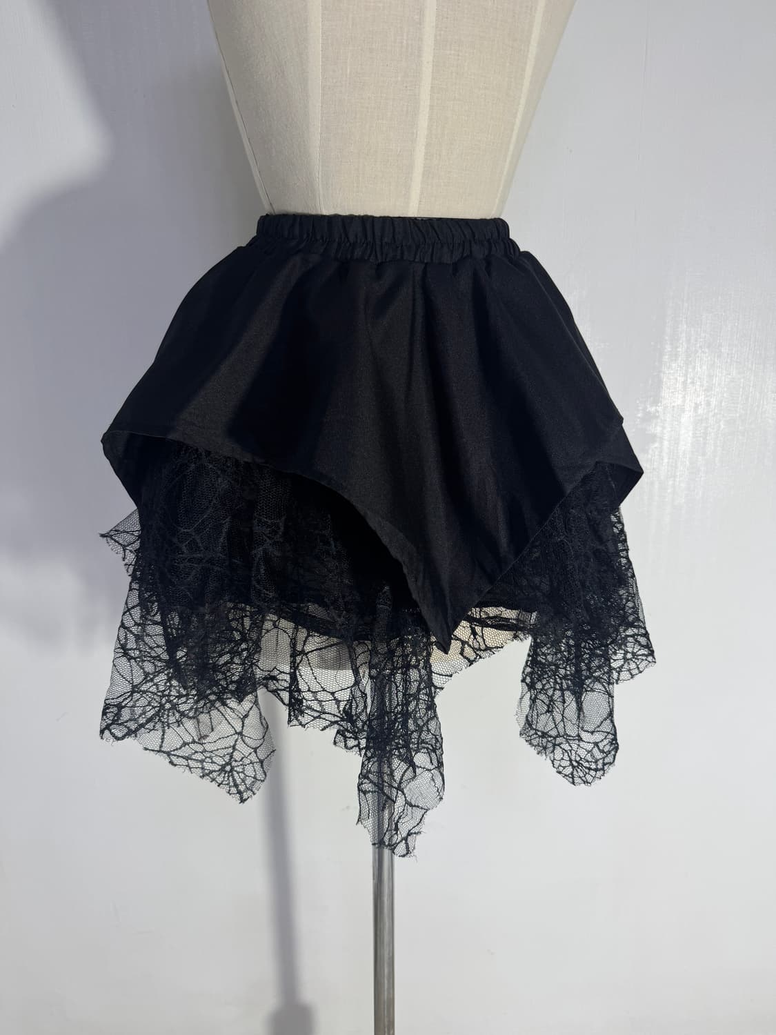 Acdc rag 스컬 스파이더웹 레이스 스커트 펑크 y2k 상품이미지5