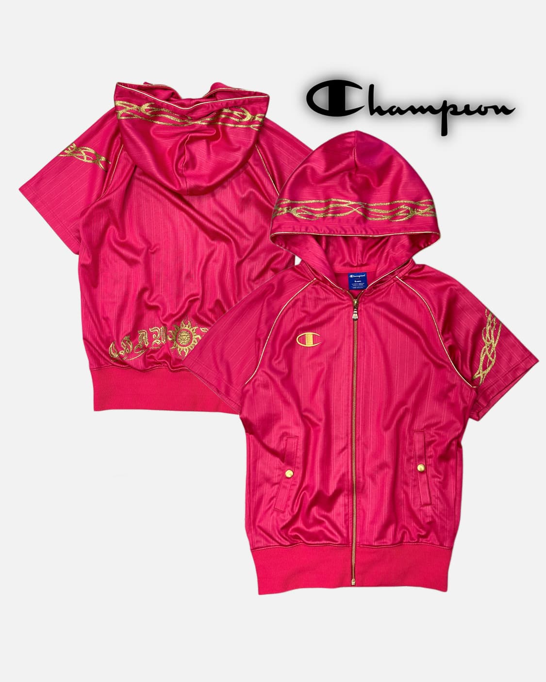 pink logo trival hood jersey 상품이미지1