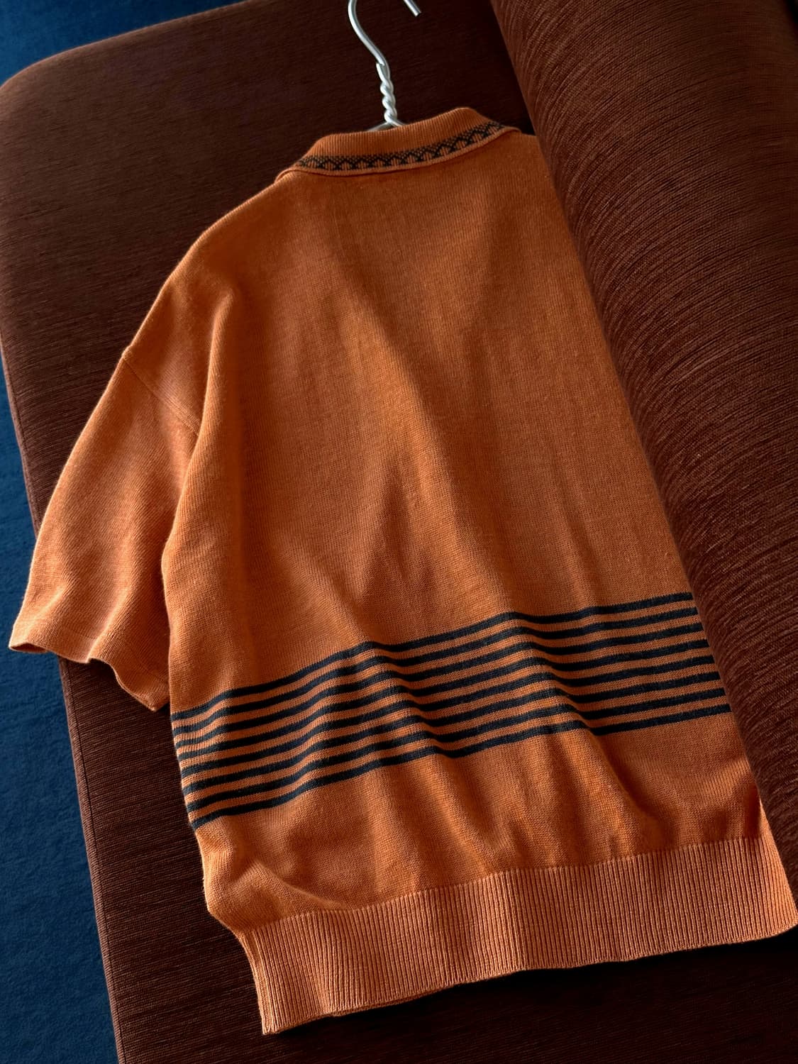Light linen acrylic woven design knit 상품이미지9