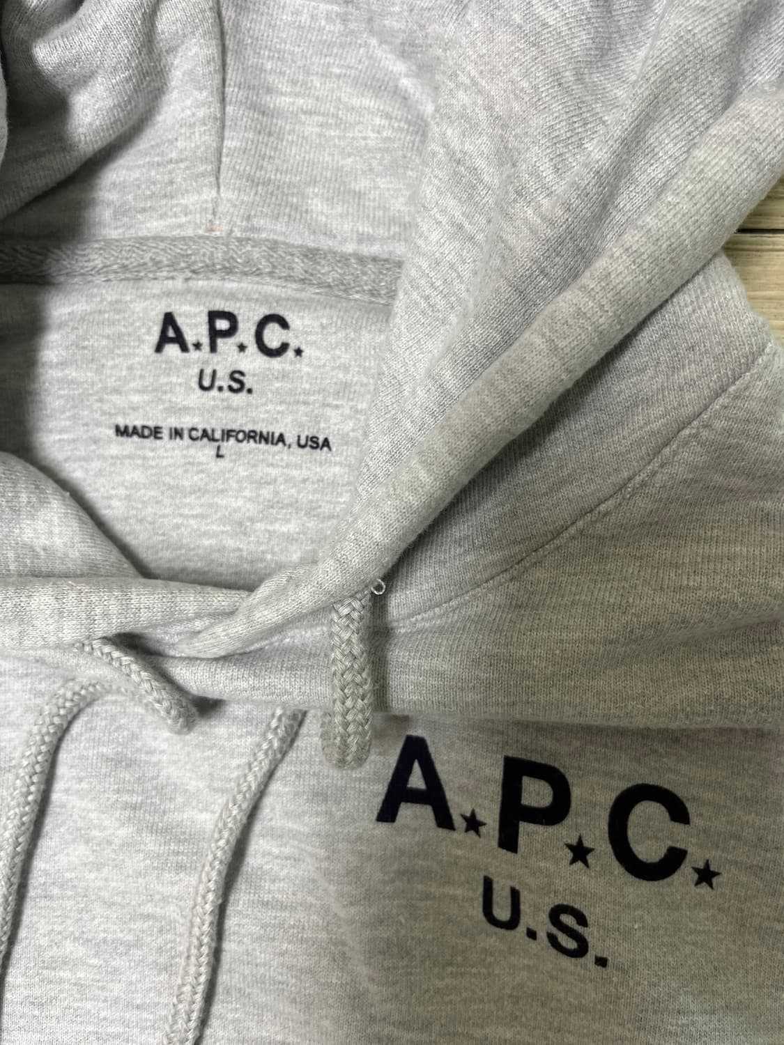 A.P.C.의 회색 후드티 L 상품이미지3