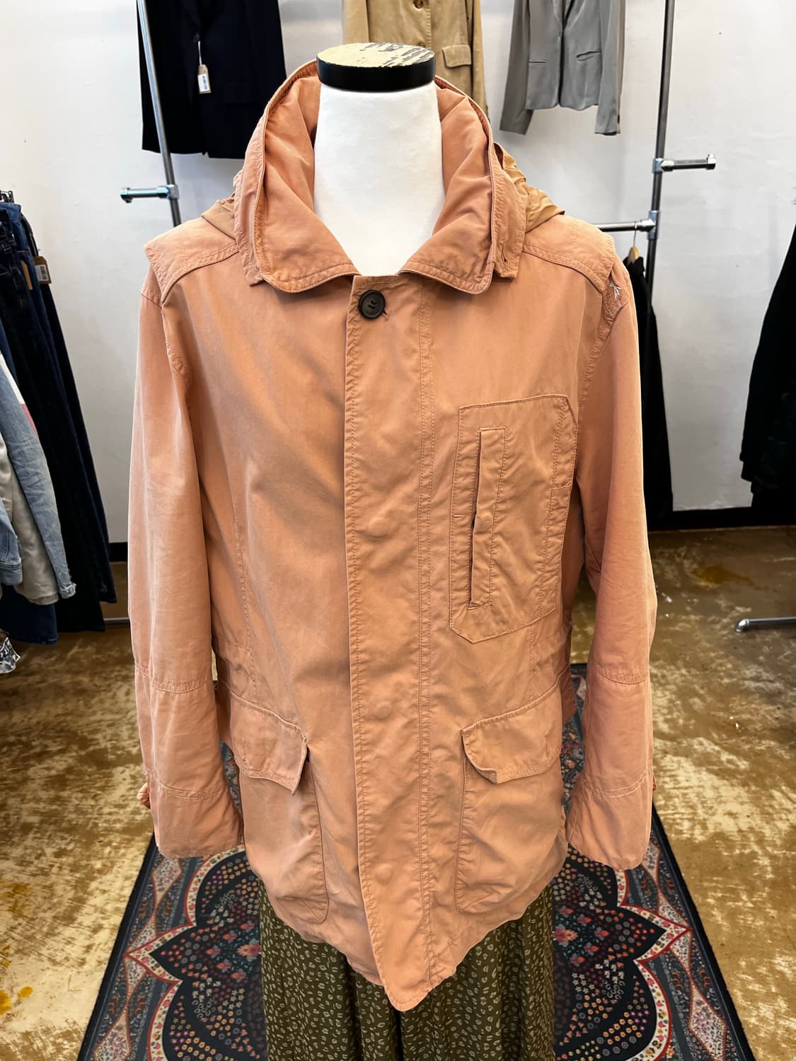 Thursday Island 후디드 필드 파카 살몬 상품이미지2