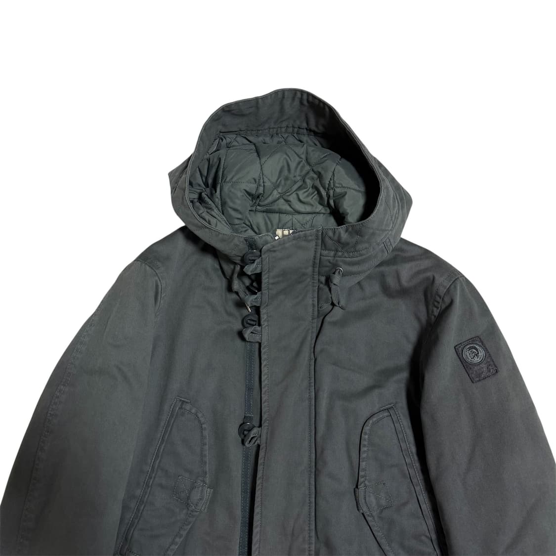 [S] 디젤 롱 후드 야상 자켓 상품이미지3