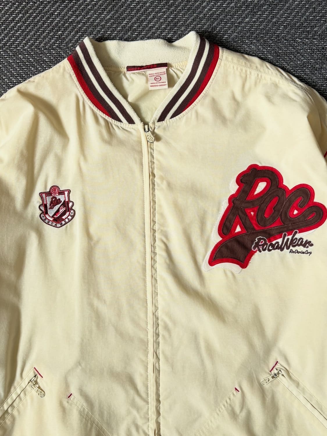 ROCA WEAR 5주년 기념 빈티지 나일론 바시티 자켓 (110-) 상품이미지2