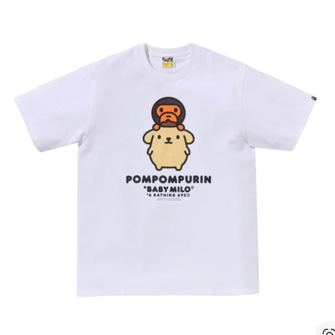 베이프 베이비 마일로 폼폼푸린 티셔츠 M Bape baby milo산리오 상품이미지1