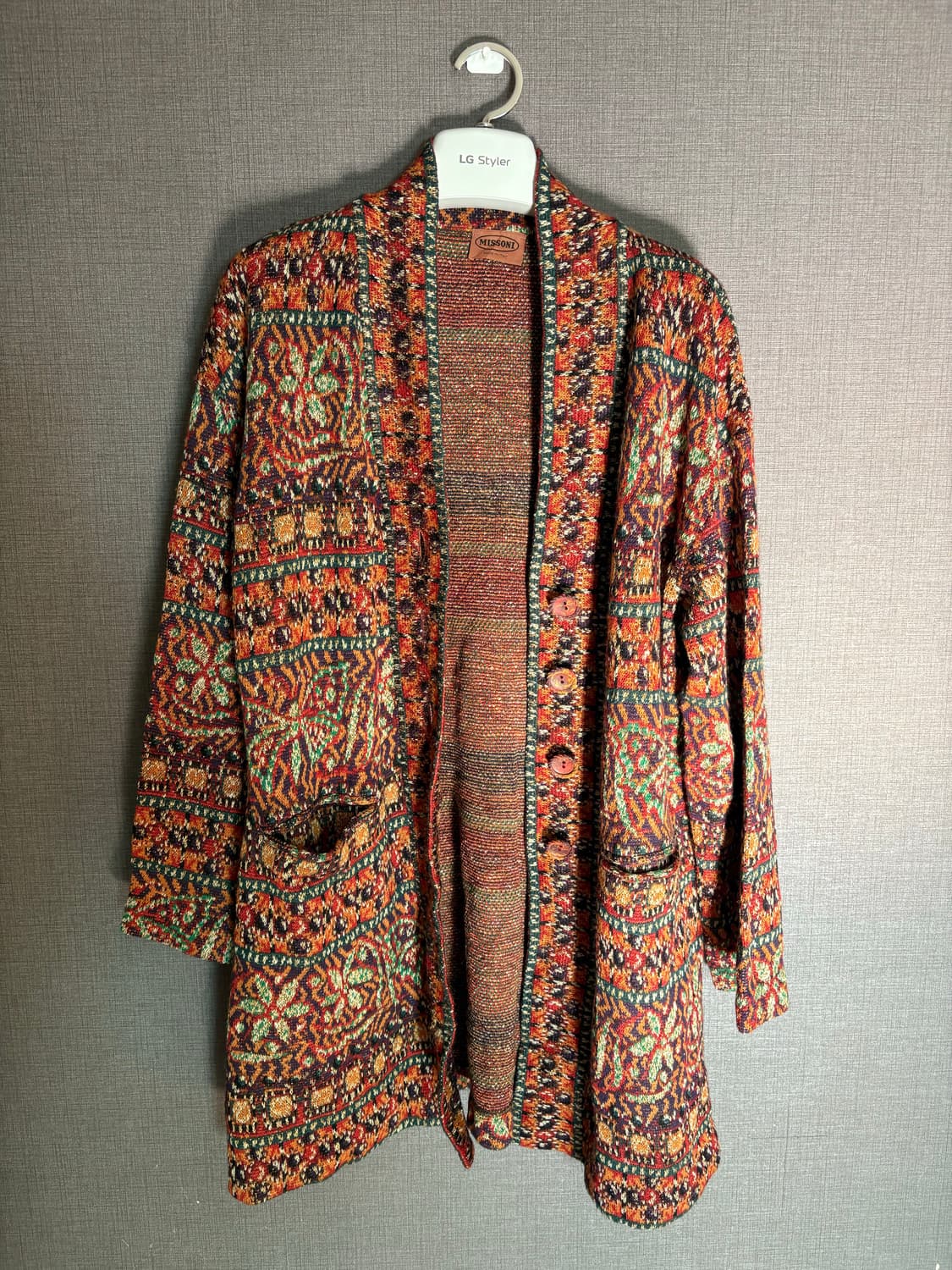 🧡MISSONI 미소니 빈티지 니트 자켓 (Made in Italy) 상품이미지1