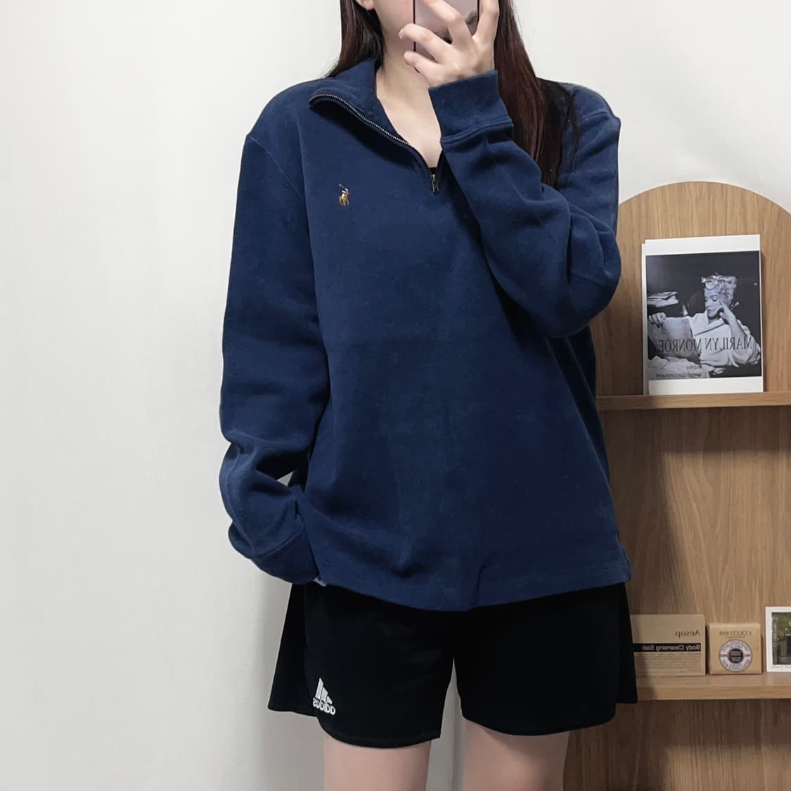 [정품] 폴로 네이비 / 멀티포니 반집업 [ M ] 상품이미지2