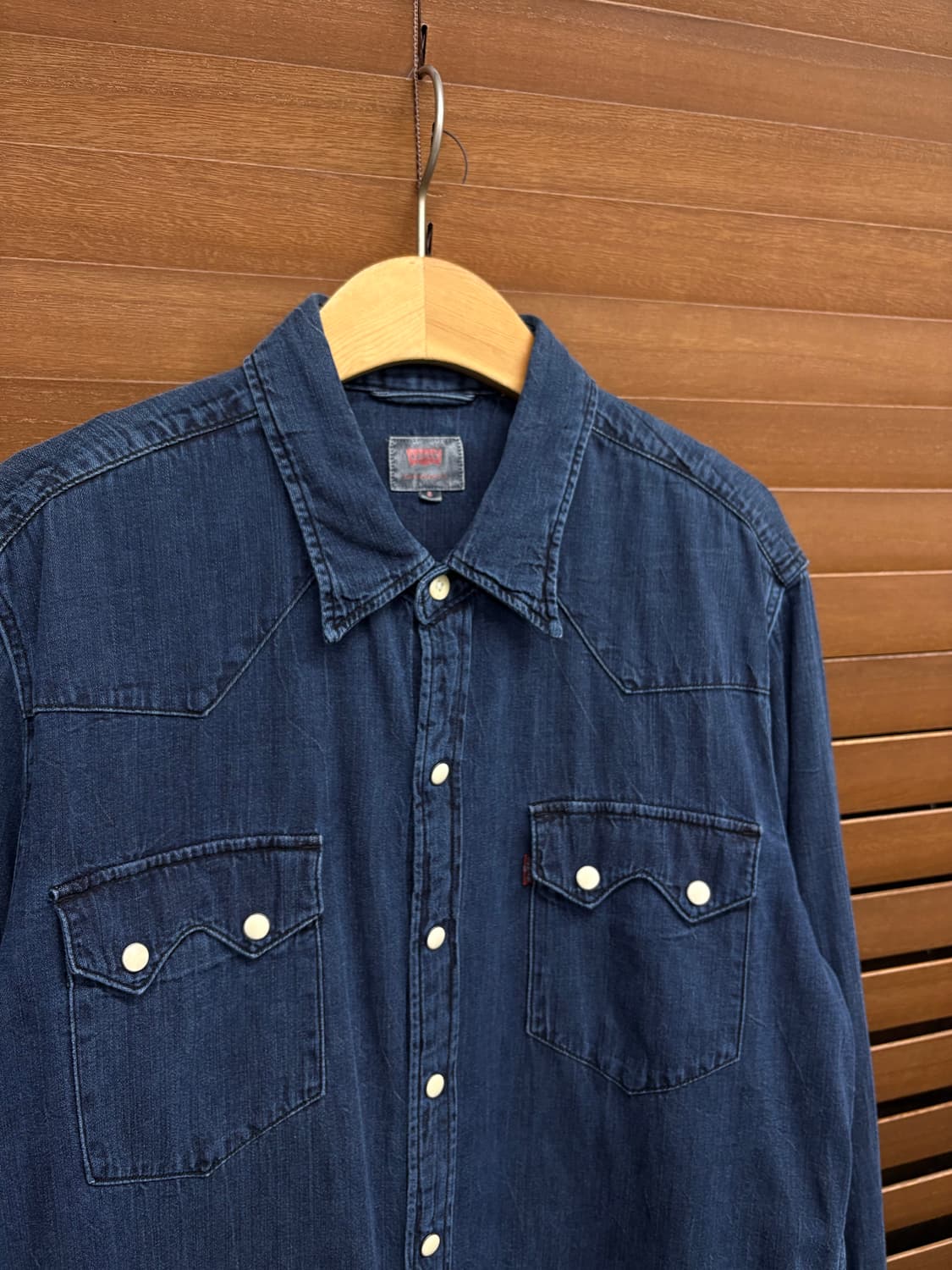 리바이스 빈티지 클래식 웨스턴 스탠다드 데님셔츠 청남방 상품이미지7