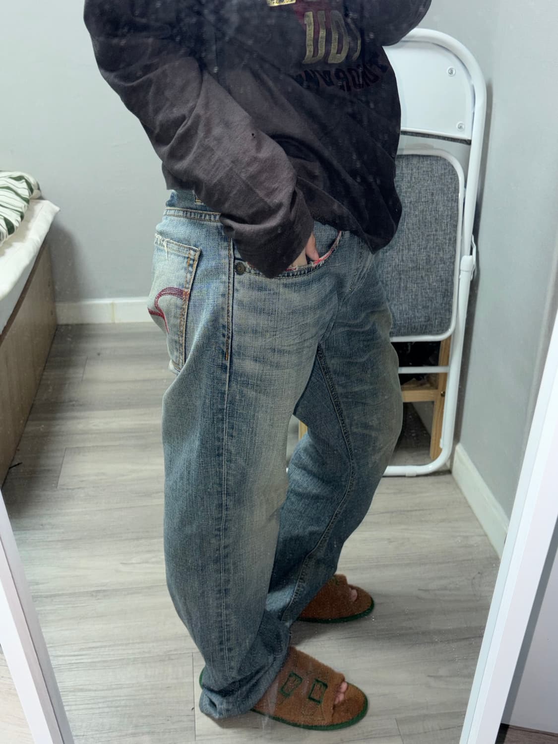 vintage denim washing pants 상품이미지3