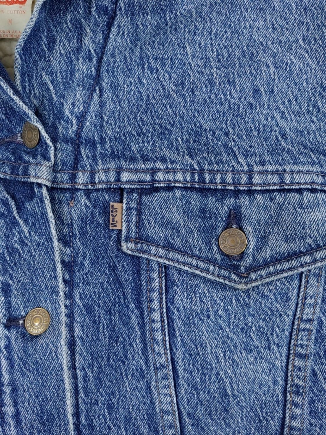 90년대 리바이스 우먼 77935-8206 데님코트 M 상품이미지3