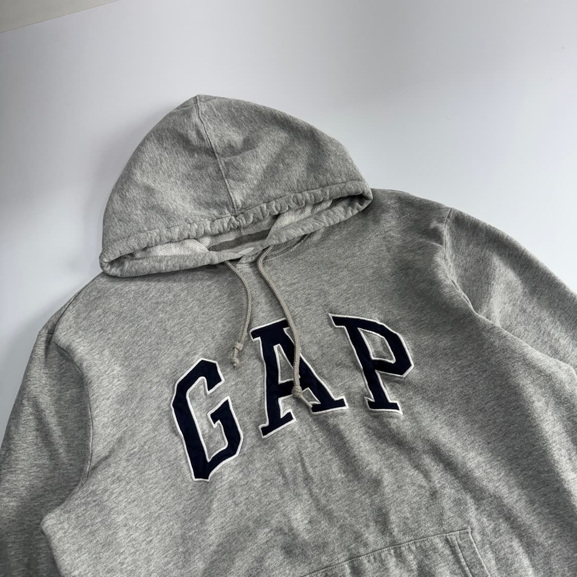 Gap 갭 네이비 로고 그레이 후드티 상품이미지4