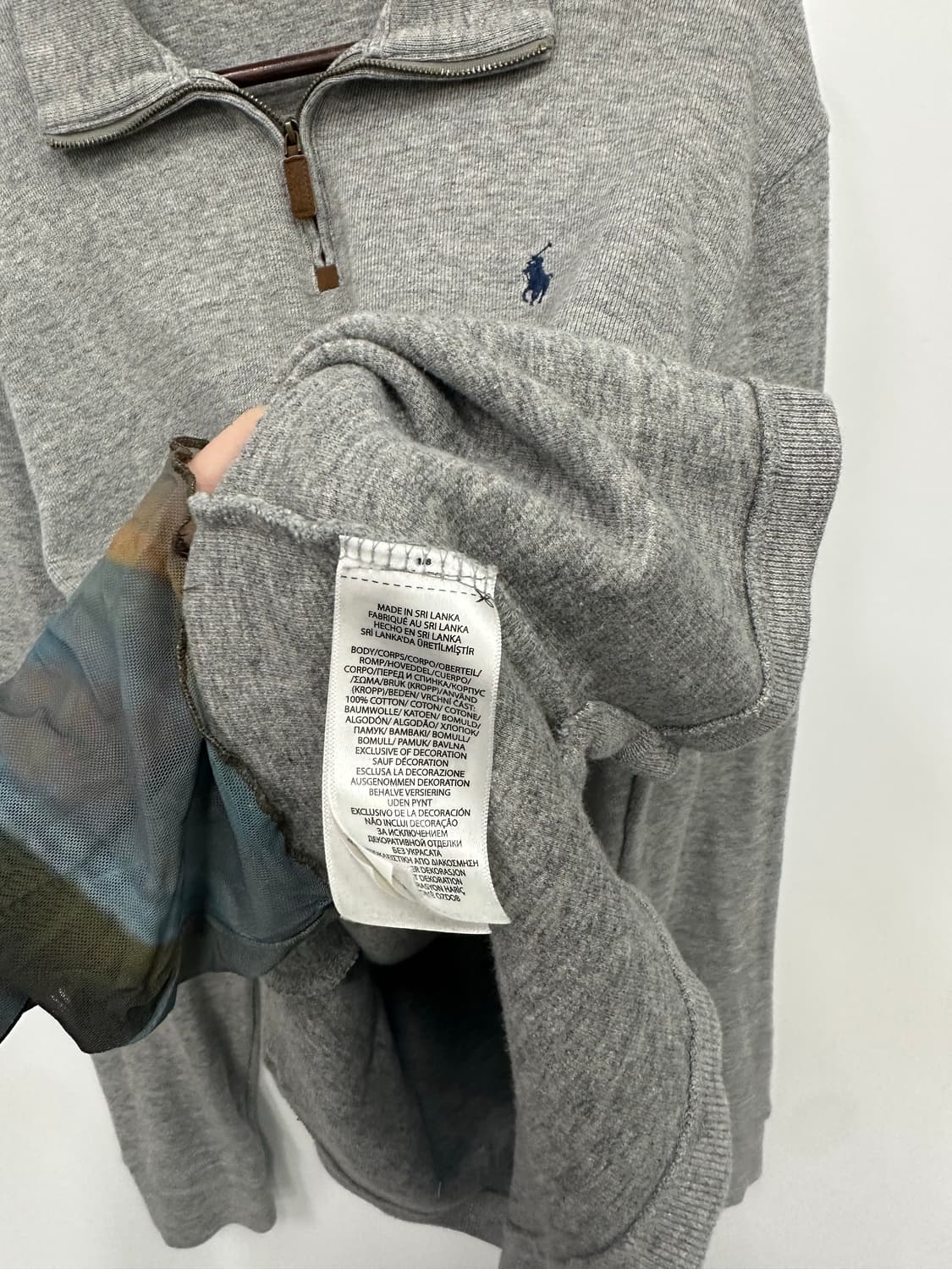 폴로 그레이 니트 반집업  상품이미지4