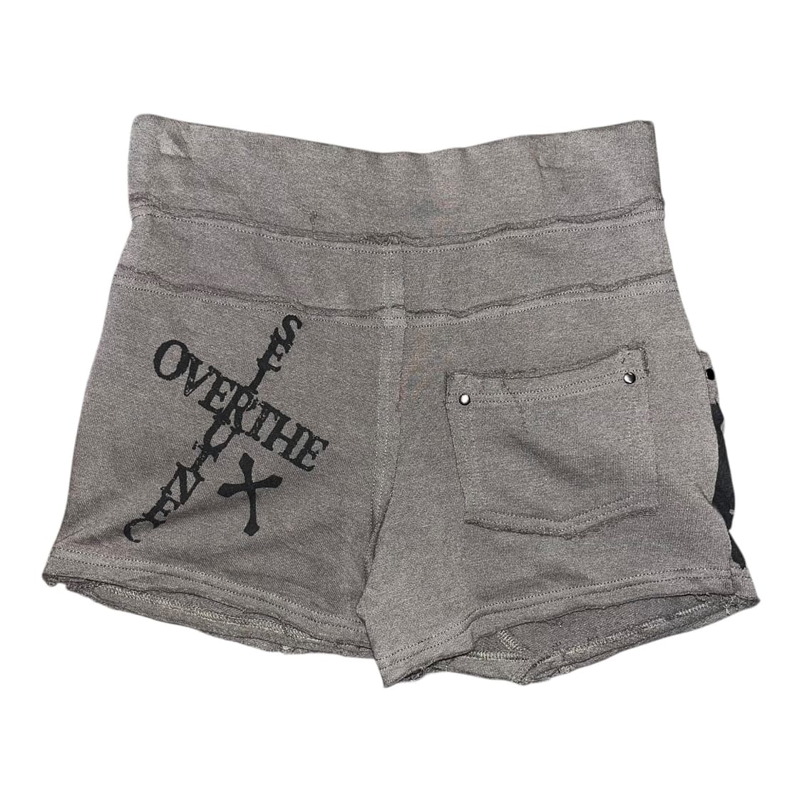 레터링 프린팅 그런지 밴딩 면팬츠 y2k펑크갸루 상품이미지3