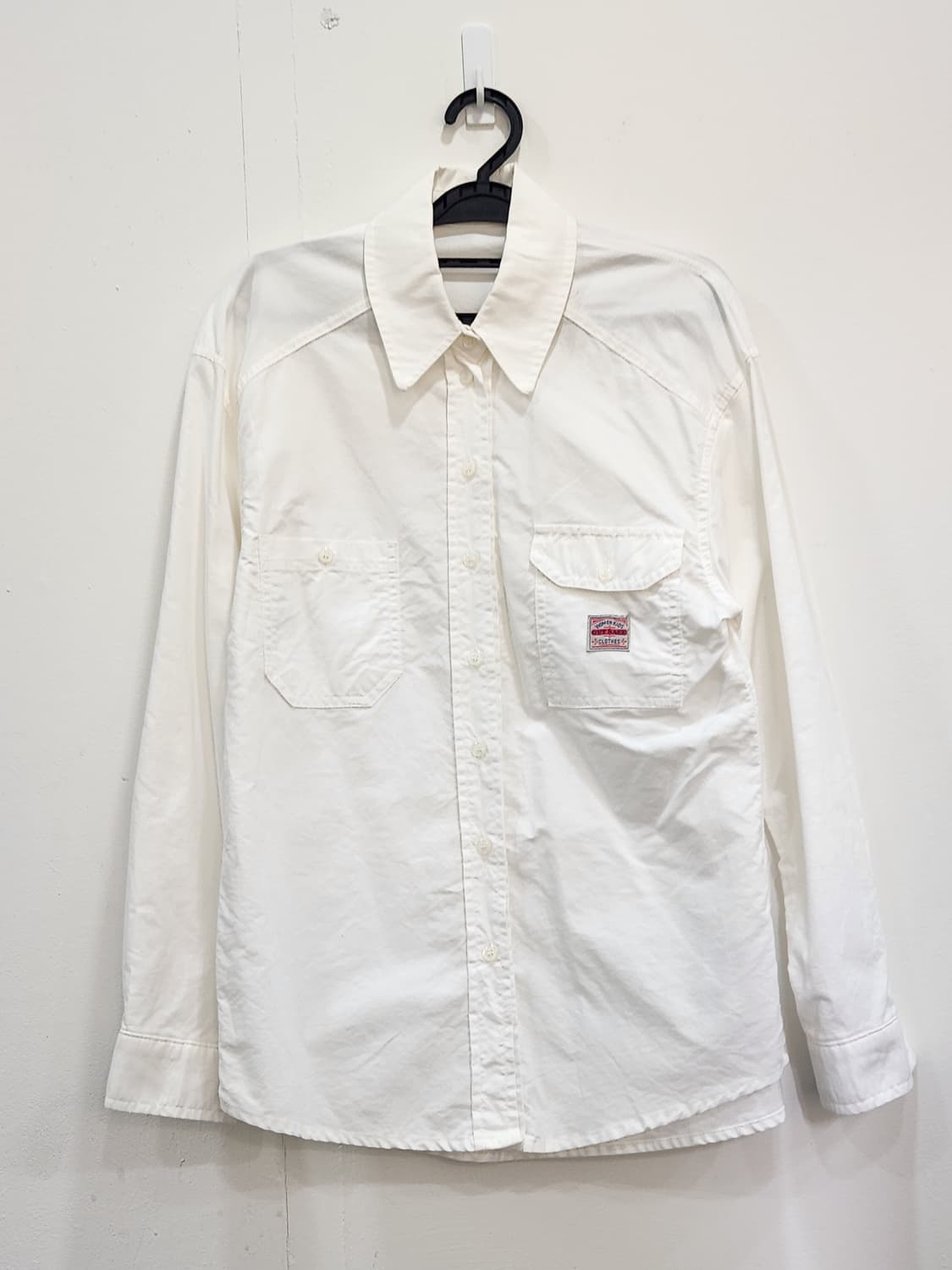 [F] WE ARE 위아 화이트 코튼 셔츠 여성 프리사이즈 상품이미지1