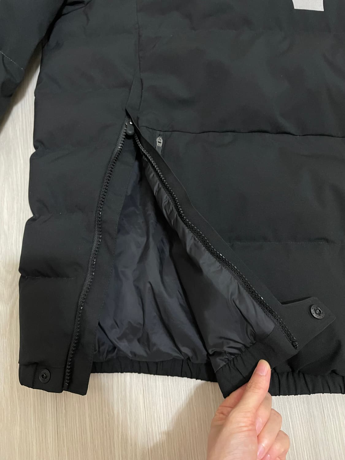미즈노 MIZUNO 풀오버 패딩 아노락 블랙 상품이미지5