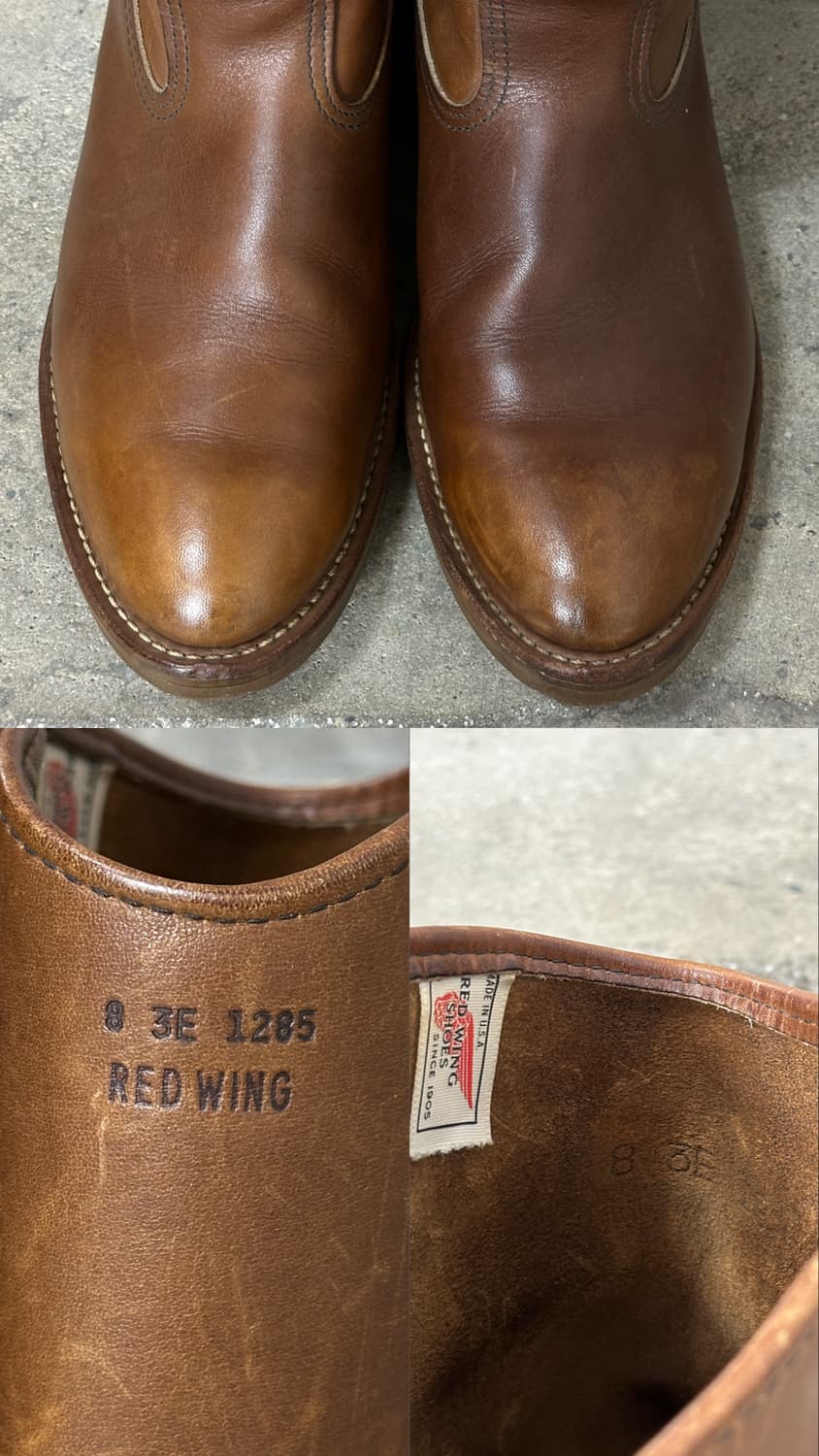 80's OG USA Made 레드윙 1155 페코스 웨스턴 부츠 상품이미지9