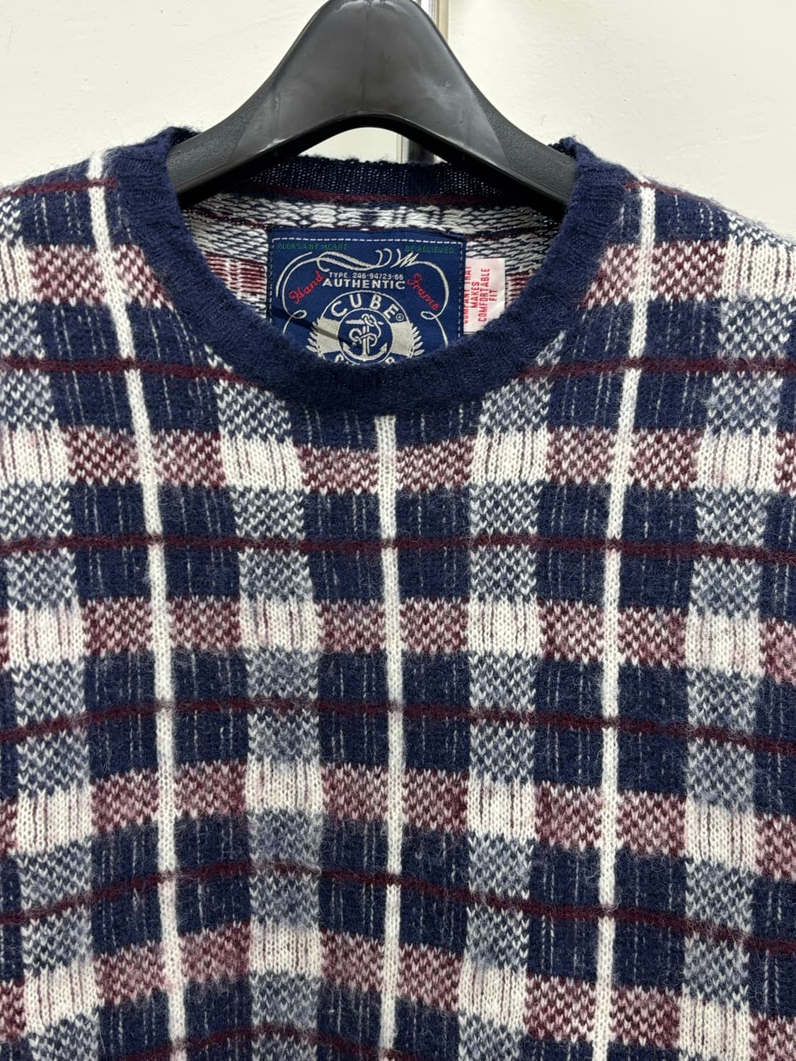 빈티지 체크 니트 상품이미지6