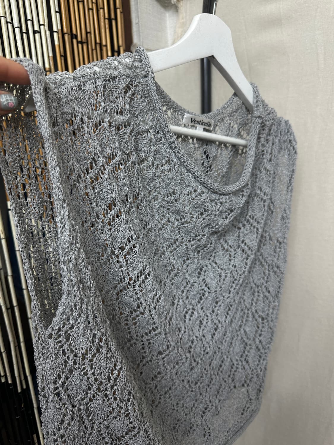 venticello 니트 민소매 탑 상품이미지2