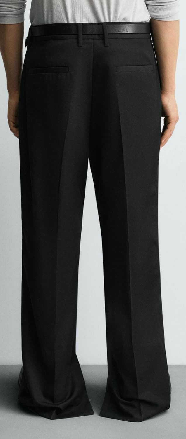 자라 사이드 커팅 슬랙스 부츠컷st 상품이미지3