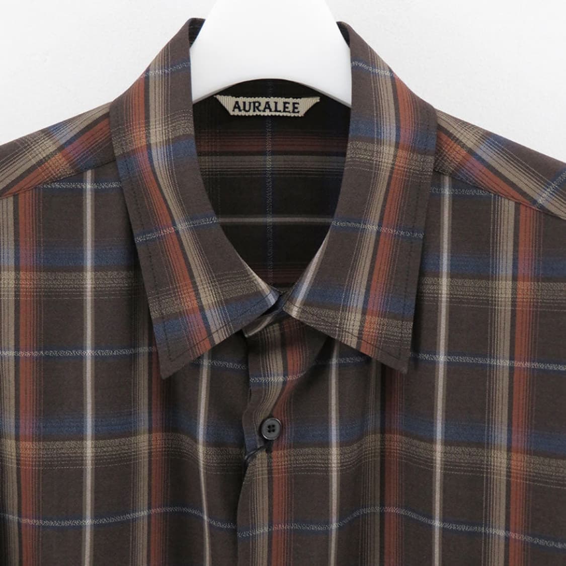 오라리 울셔츠 24SS SUPER LIGHT WOOL CHECK  상품이미지2