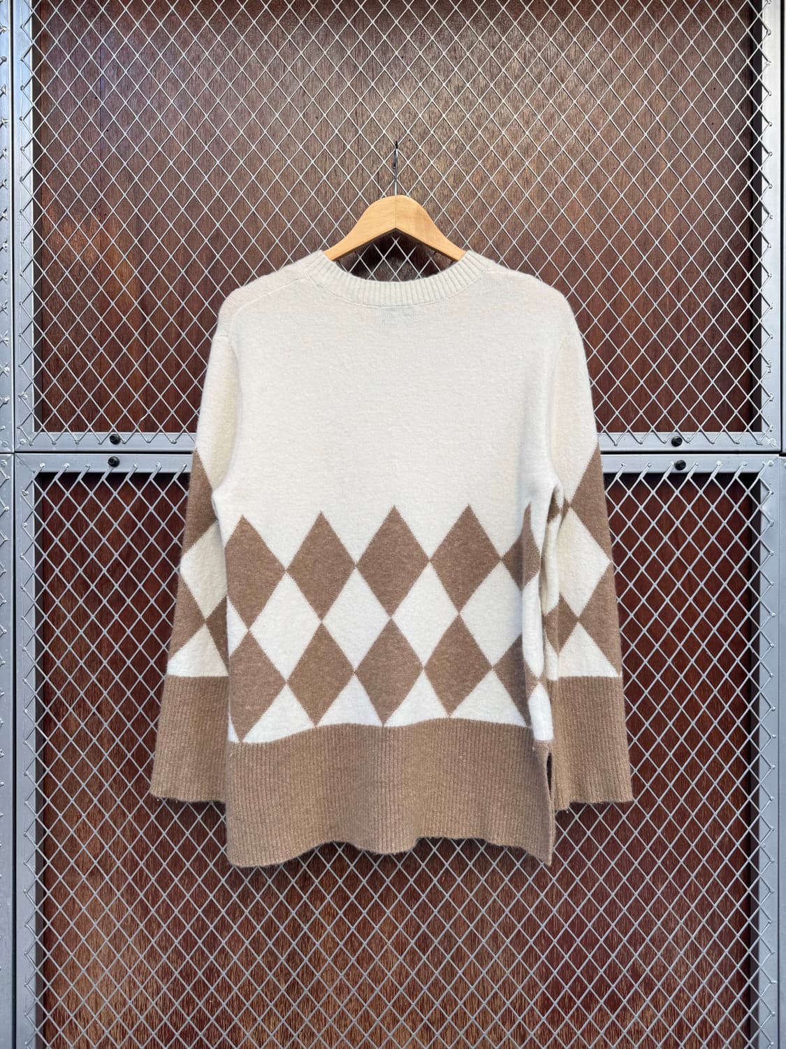 앤아더스토리즈 아가일 오버핏 알파카 니트 스웨터 S 상품이미지8