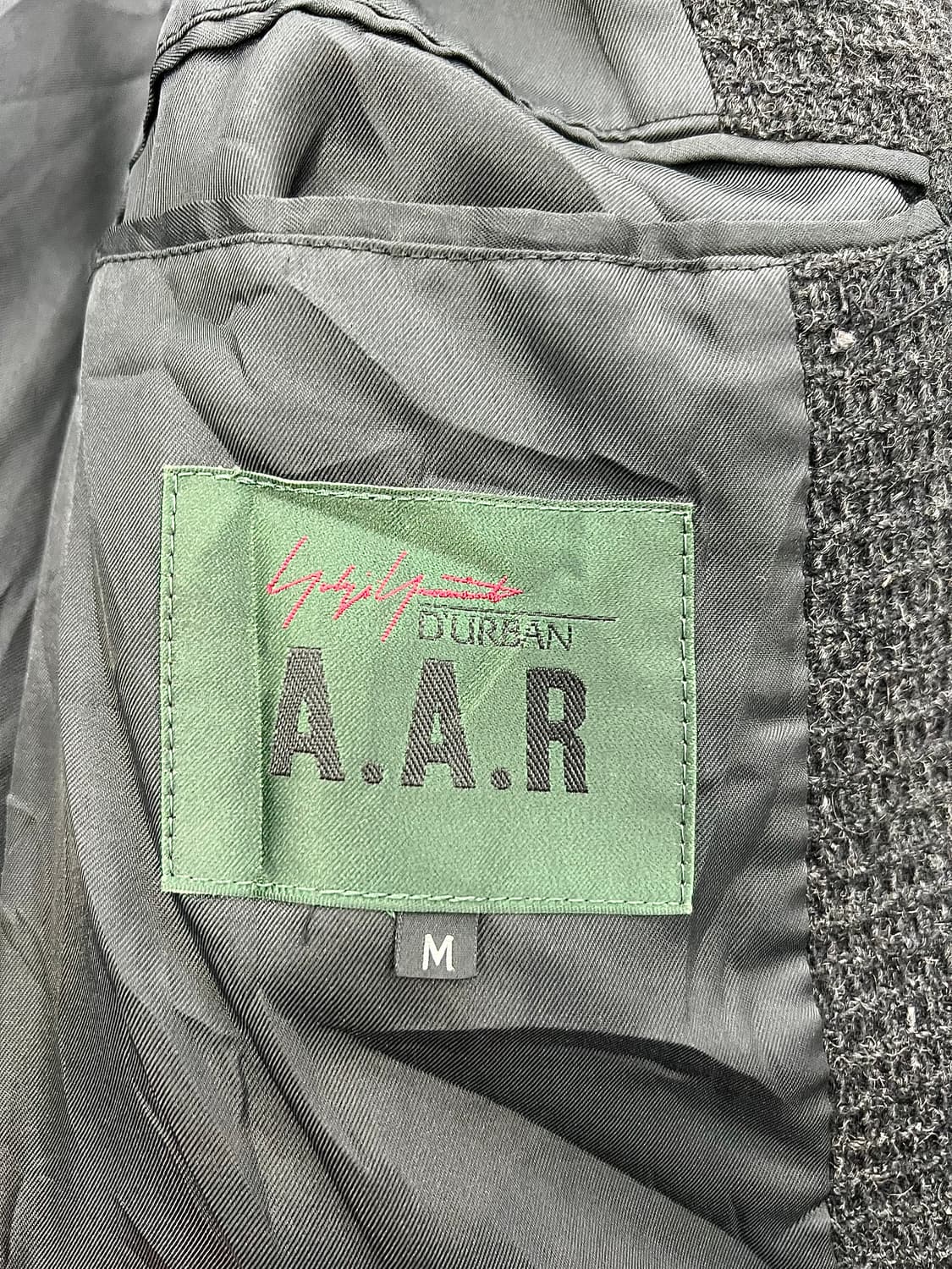 요지야마모토 AAR 더반 울 차콜 후드 롱 코트 상품이미지7