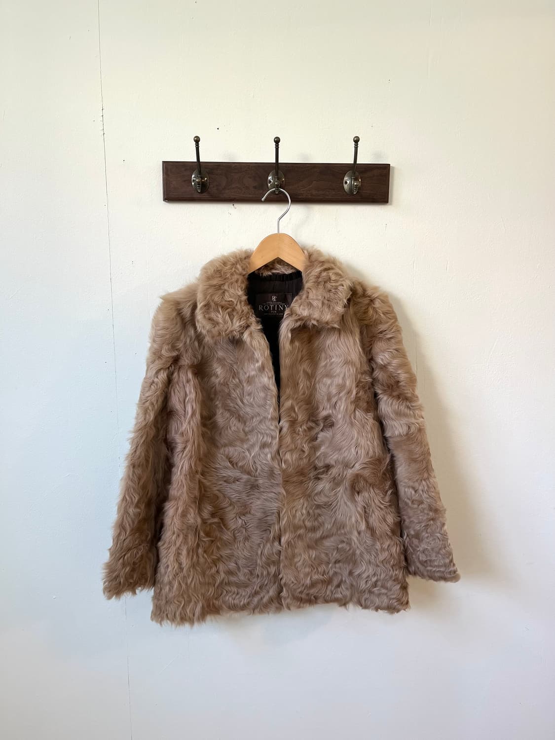 ROTINY 베이지 폭스 퍼 자켓 상품이미지2