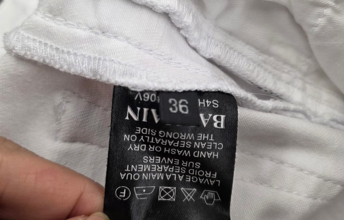 [정품] 발망 더티워싱 슬림 바이커진.  
싸이즈 35 상품이미지8