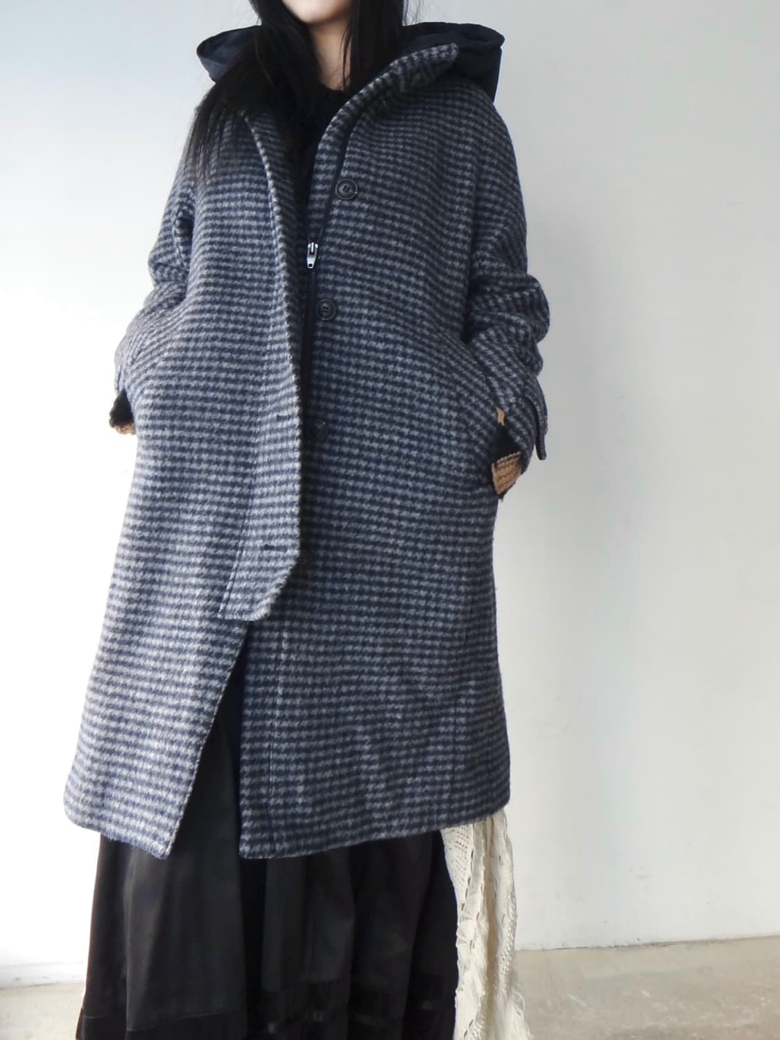 CC COLLECT Hound check detachment hoody  상품이미지6