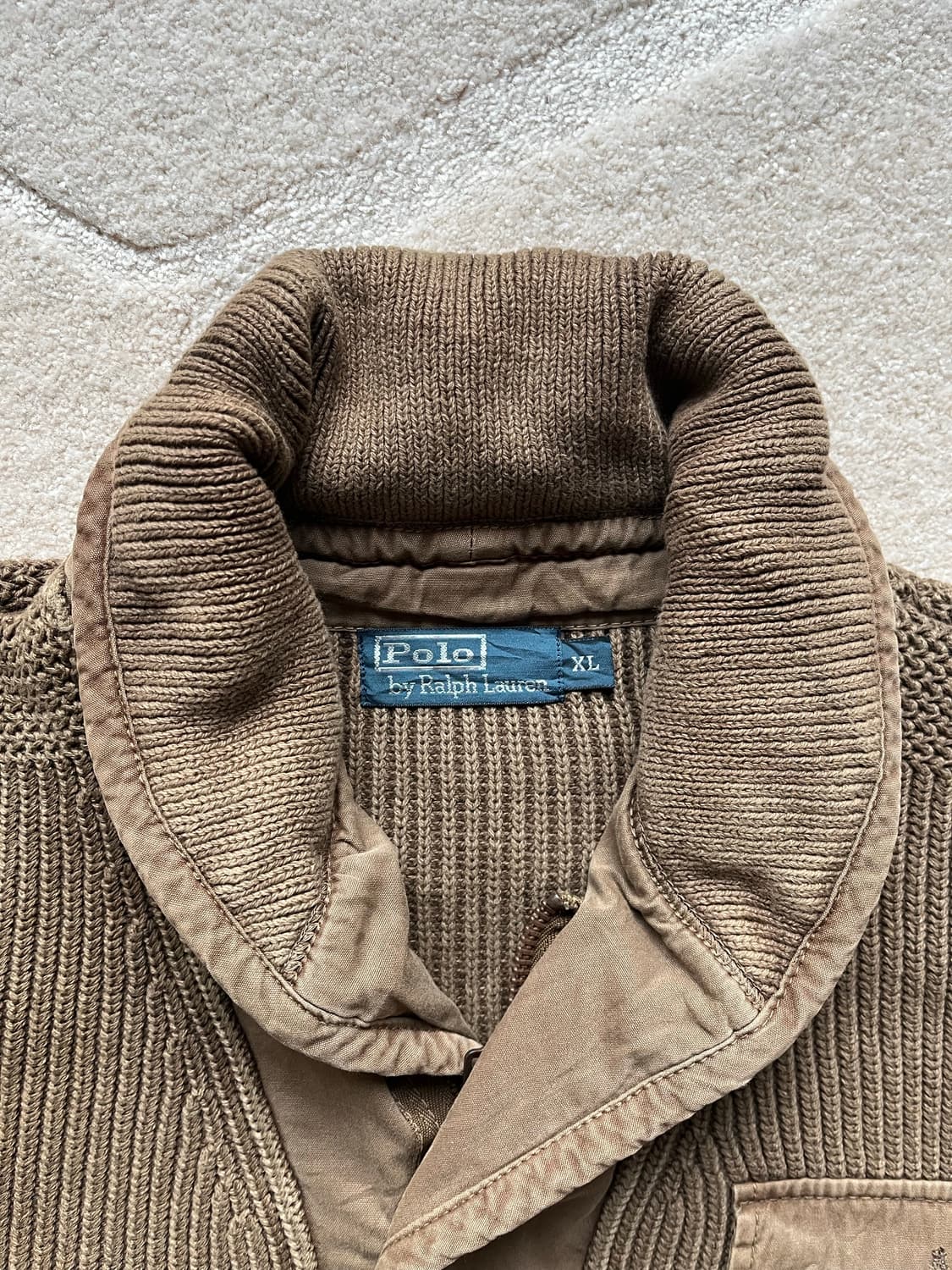 폴로 랄프로렌 밀리터리 숄카라 니트 가디건 (105) 상품이미지6