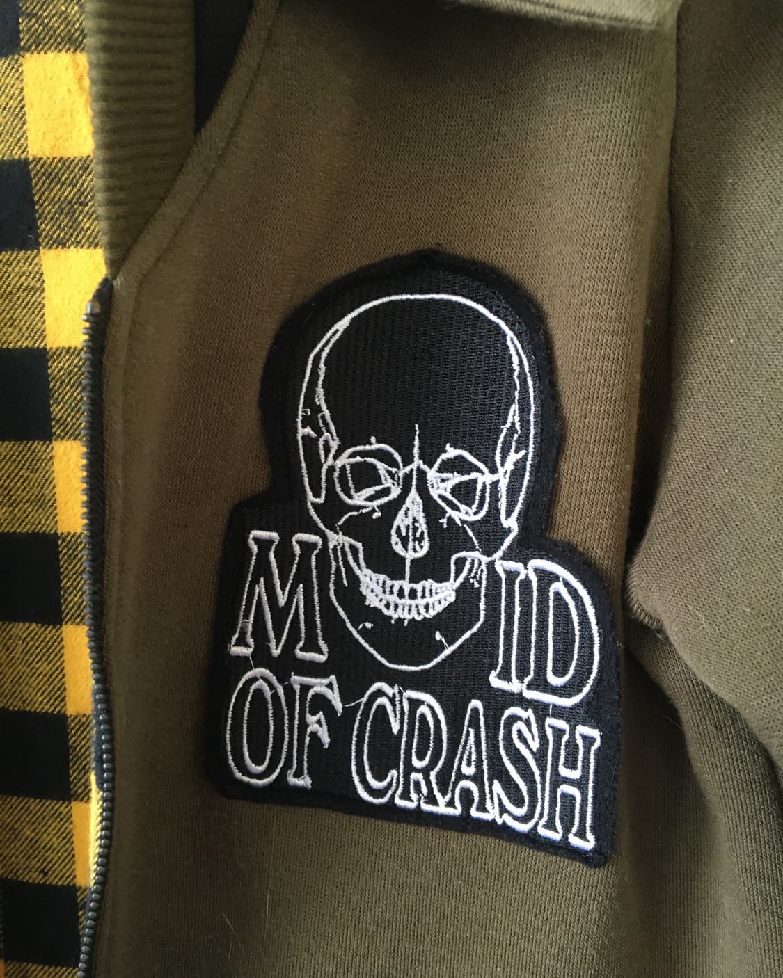 Reversible skull patch hood zip up 상품이미지6