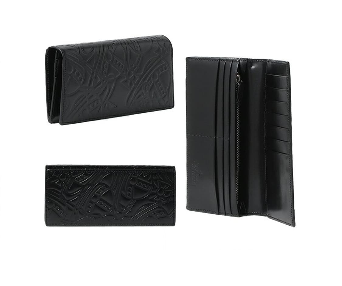 비비안웨스트우드 일본판 orb라인 음각 엠보 장지갑 상품이미지2