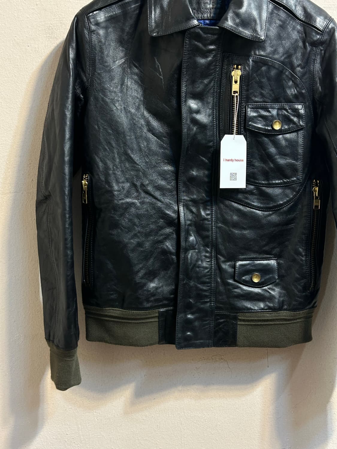 유즈드 레더 플라이트 자켓 상품이미지3