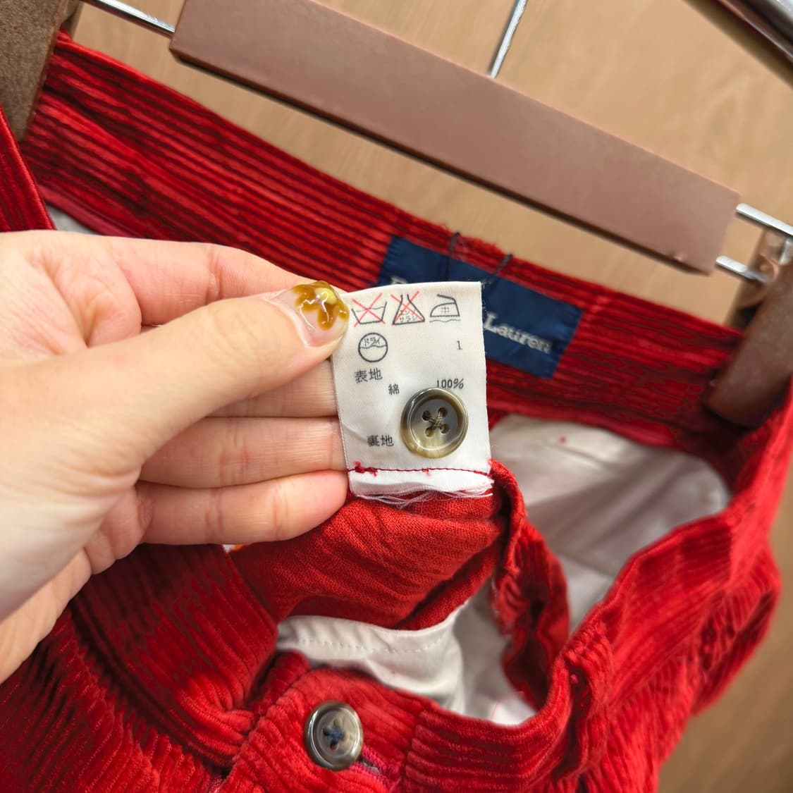 폴로 랄프로렌 코듀로이 팬츠 멀티 포켓 디테일 레드 상품이미지7