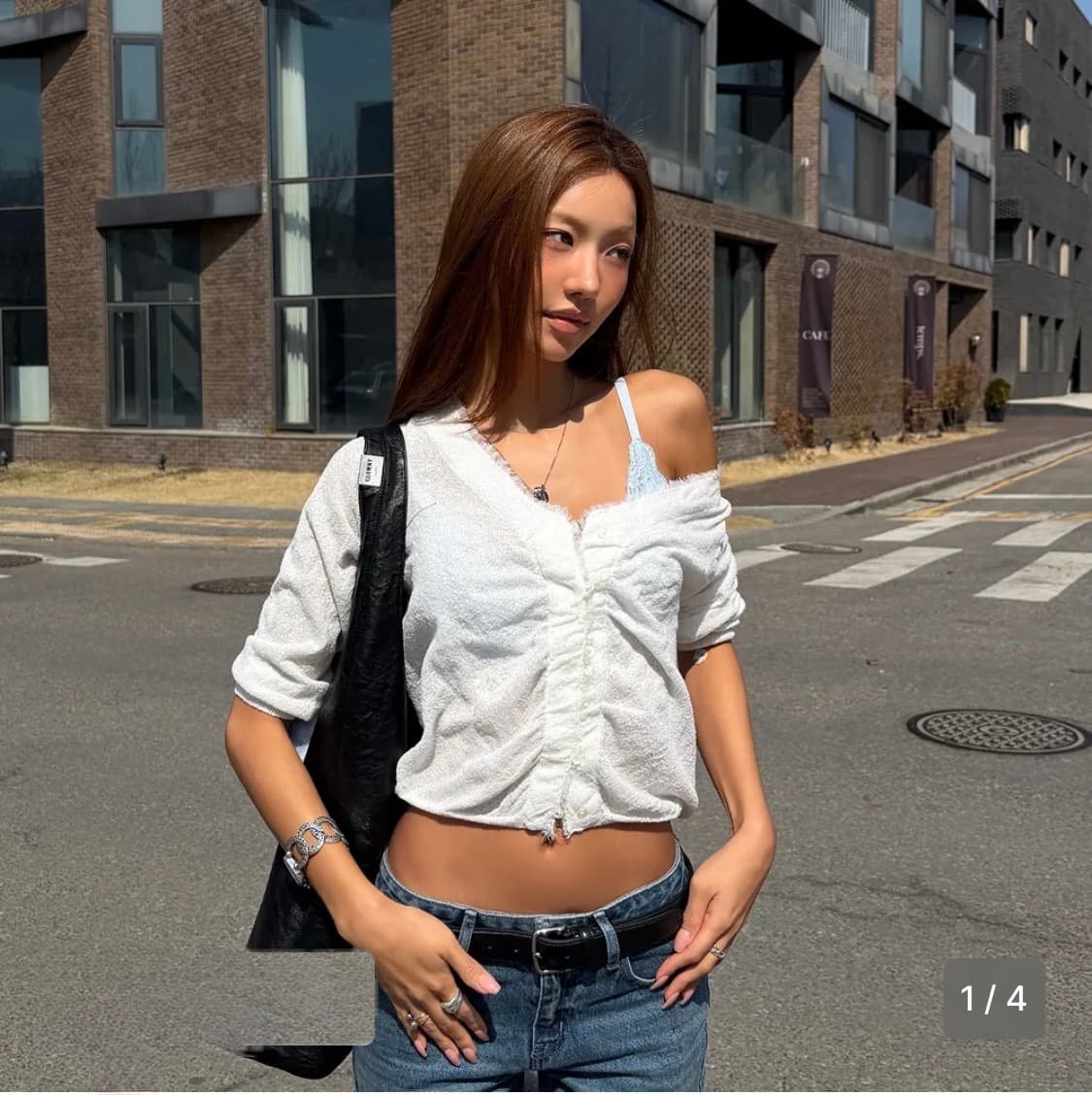 새상품/글로니 26SS 샤베트 프린지 가디건 S 상품이미지1